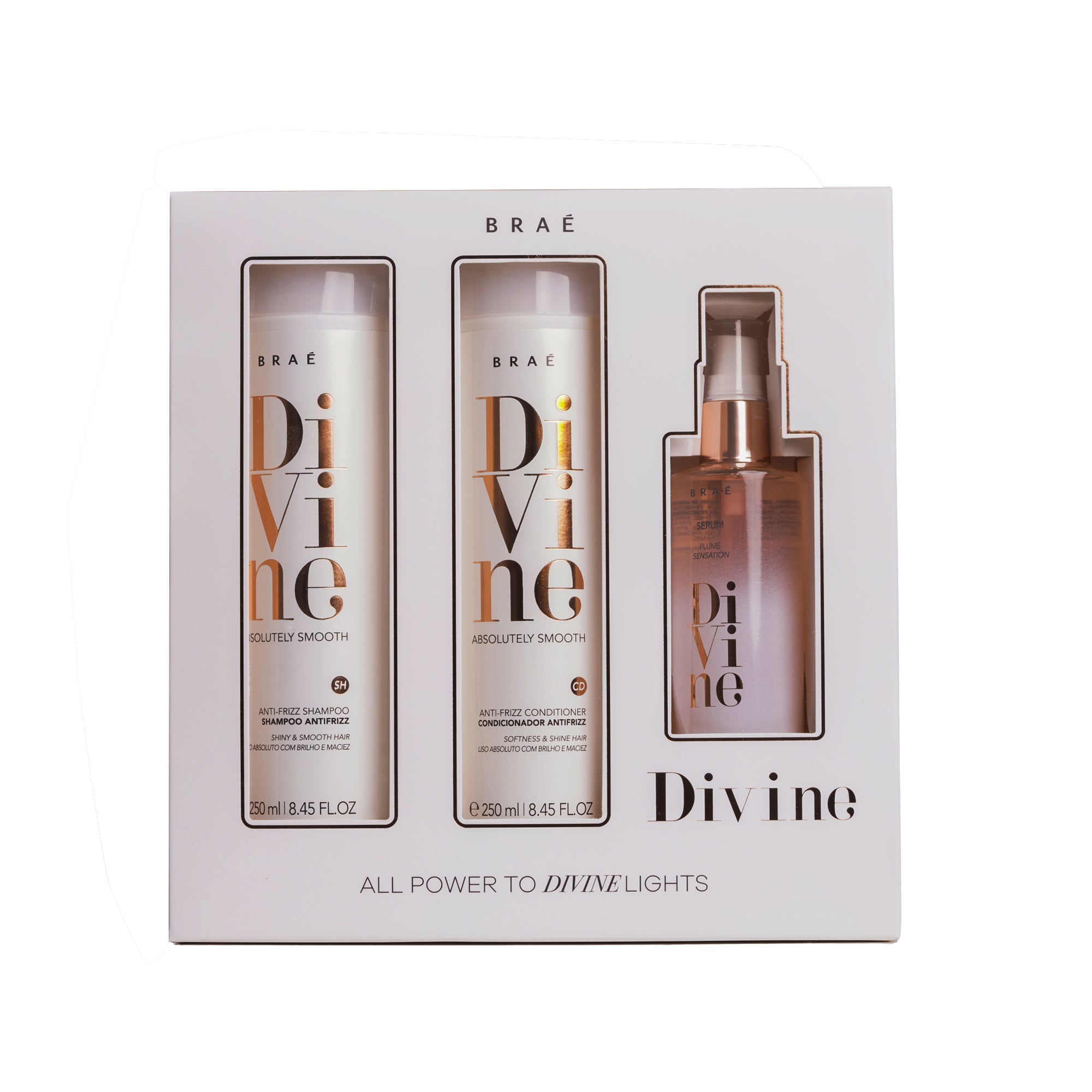 Divine Shampoo 250 ml + Conditioner 250 ml + Serum