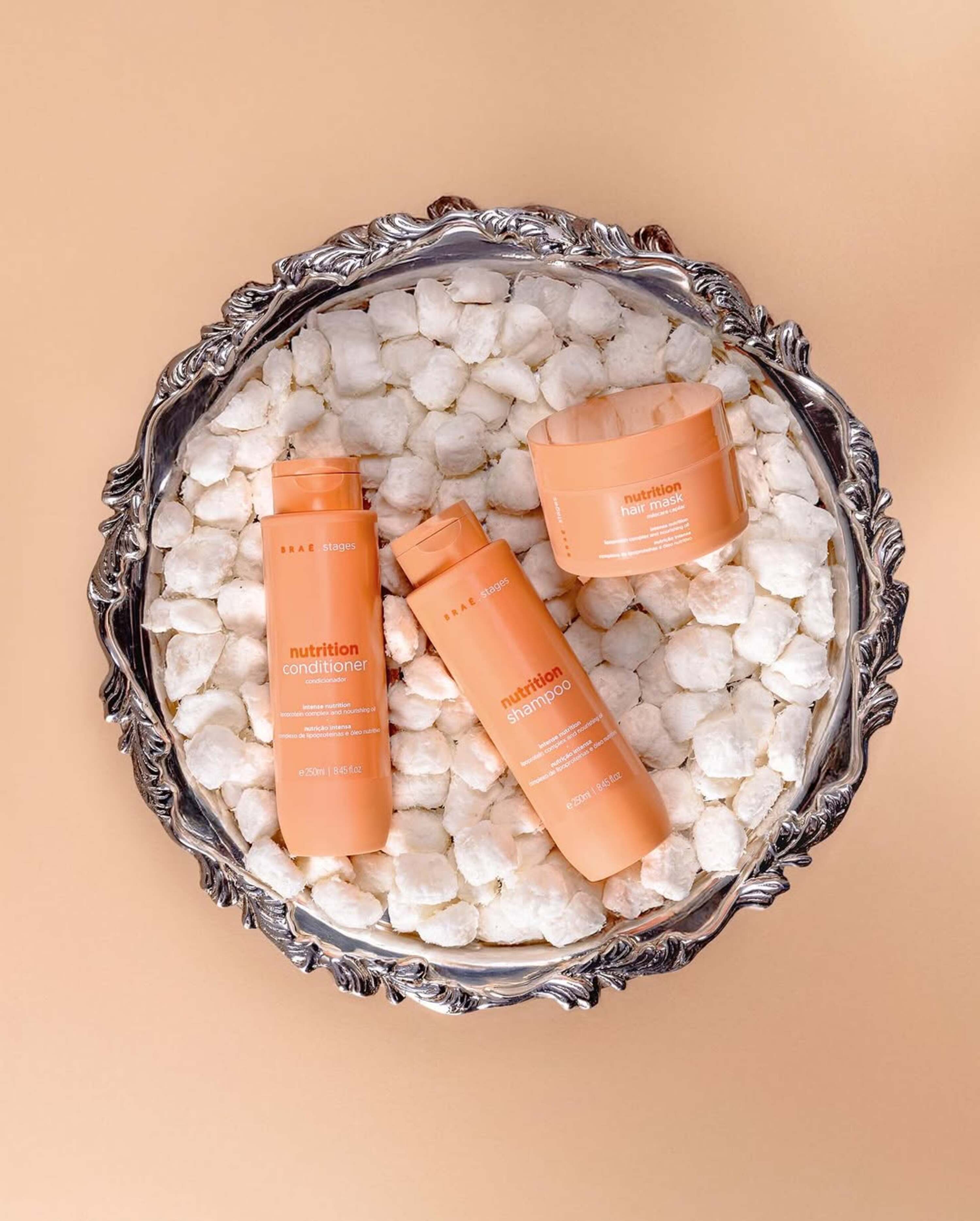 Braé Stages Nutrition Kit – Shampoo 250ml + Conditioner 250ml + Hair Mask 200g